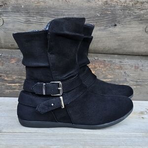 I.D. Required NEW!! Dasher, Boho, Slouchy, Vegan Suede, Buckle, Cozy Booties 8M